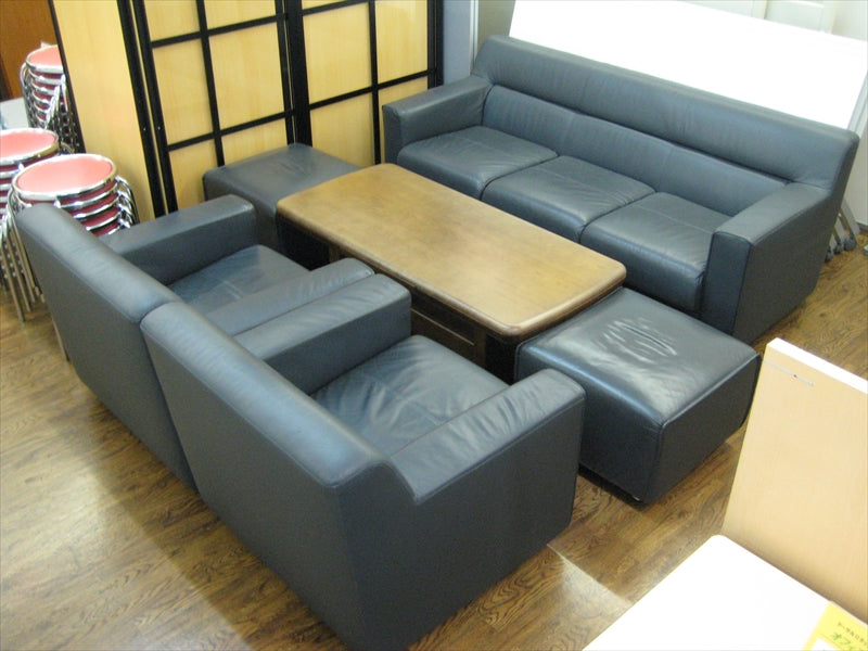 3人掛けソファ 本革 中古品 GMFK334○イタリア製 最高級 総本革