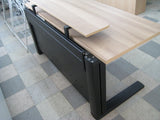 【USED】平机＆ワゴンセット　モニタースタンド付き　PLUS製　XF DESK TYPE-Lx（エックスエフ）　プラス　高知　【店舗販売品】