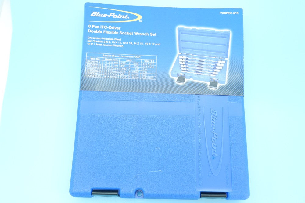 新品 ダブルフレキシブルソケットレンチセット Blue-Point ITCDFSW-6PC 