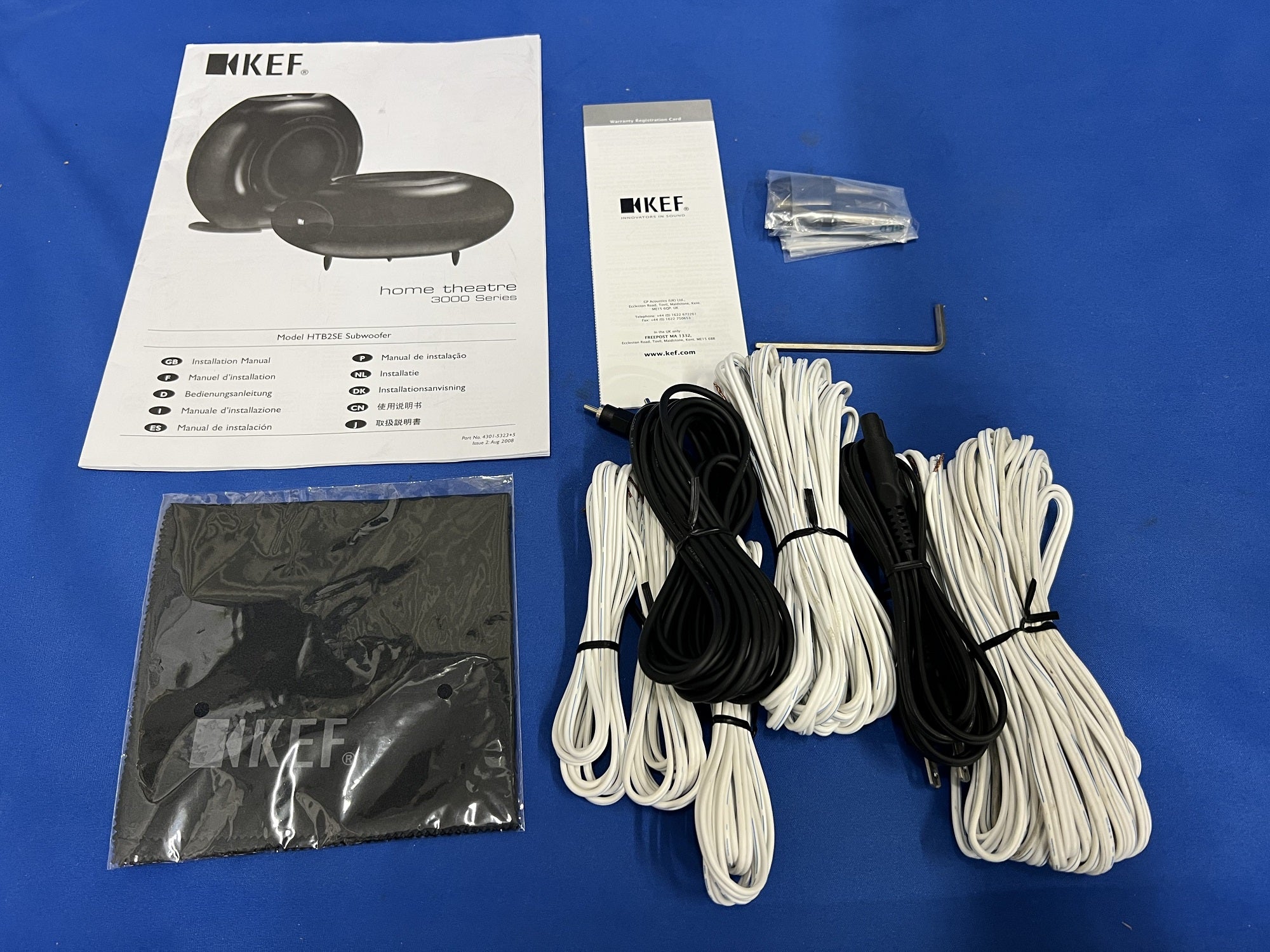 KEF Home theatre 3000 series スピーカー&ウーファー6点 KEF Home theatre 3000 series スピーカー&ウーファー6点