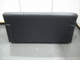 【中古】応接４点セット　合皮張り　２人掛けソファ、アームチェア、センターガラステーブル　高知　【店舗販売品】