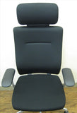 【中古・極美品】肘付きオフィスチェア　okamura製　Choral（コーラル）　CQ4CGR-FSF1　エクストラハイバック　ヘッドレスト可動　オカムラ　高知　【店舗販売品】
