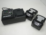 インパクトドライバ HiKOKI WH18DDL2マルチボルトバッテリーセット 中古品
